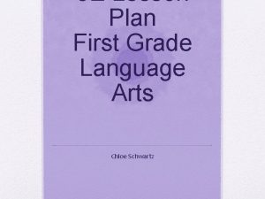 5 E Lesson Plan First Grade Language Arts