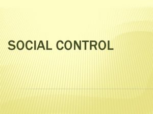 Teori kontrol sosial adalah