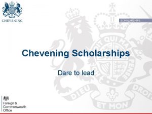 What does chevening scholarship cover