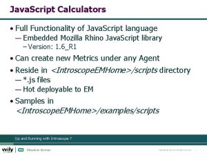 Java Script Calculators Full Functionality of Java Script