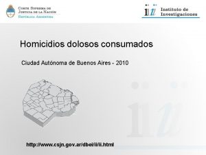 Homicidios dolosos consumados Ciudad Autnoma de Buenos Aires