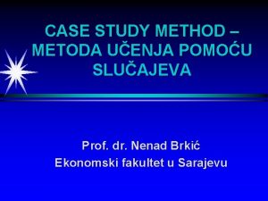 Case study metoda