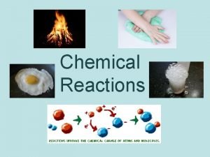 Chemical Reactions Understanding Chemical Reactions What are some