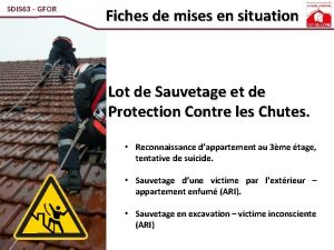 SDIS 63 GFOR Fiches de mises en situation