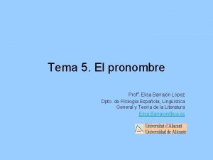 Definición de los pronombres