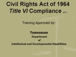 Title vi of the civil rights act of 1964
