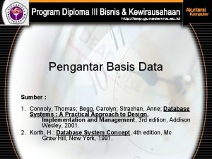 Pengantar Basis Data Sumber 1 Connoly Thomas Begg