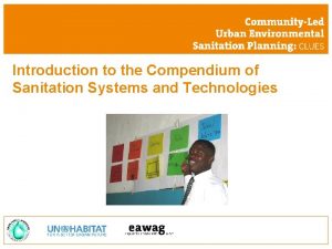Compendium of sanitation systems and technologies Compendium of sanitation systems and technologies