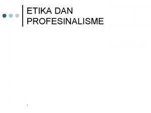 Etika dalam sistem informasi akuntansi