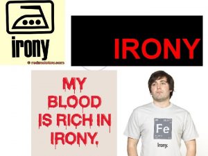 Different types of irony