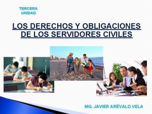 TERCERA UNIDAD LOS DERECHOS Y OBLIGACIONES DE LOS