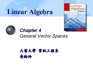 Vector space in matrix
