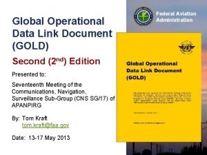 Global operational data link document