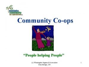 Community Coops People helping People c WinningtonIngram Associates