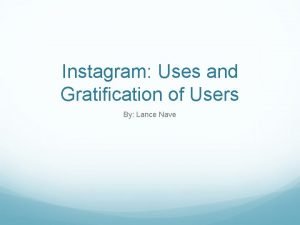 Conclusion of instagram