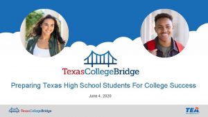 Preparing Texas High School Students For College Success