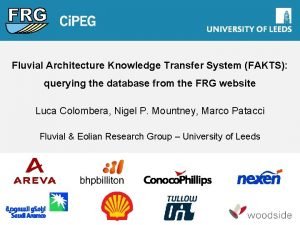 Fluvial Architecture Knowledge Transfer System FAKTS querying the