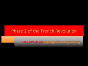 Phase 2 of the french revolution