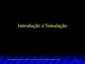 Introduo Simulao Spreadsheet Modeling and Decision Analysis 3
