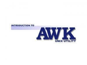 Lexical Units Awk tokens Numeric constants String Constants