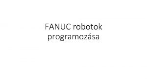 Fanuc education cell