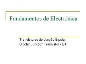 Transistor zona activa