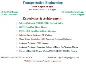 Transportation engineering by rajesh bhagat