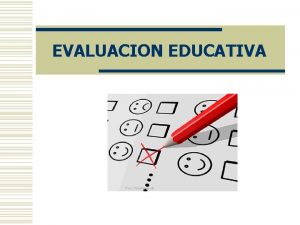Definición de evaluación educativa