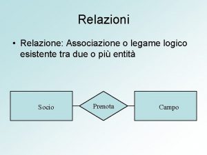 Cardinalità delle associazioni
