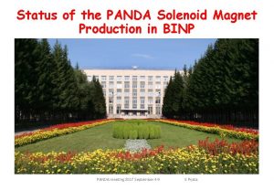 Status of the PANDA Solenoid Magnet Production in