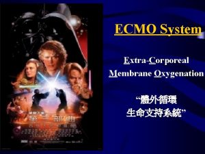 ECMO System ExtraCorporeal Membrane Oxygenation ECMO System l
