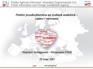 Polska Agencja Informacji i Inwestycji Zagranicznych S A
