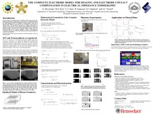 THE COMPLETE ELECTRODE MODEL FOR IMAGING AND ELECTRODE