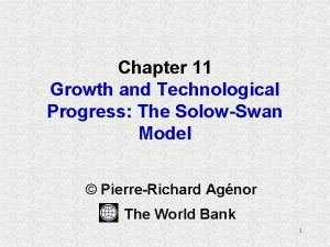 Chapter 11 Growth and Technological Progress The SolowSwan