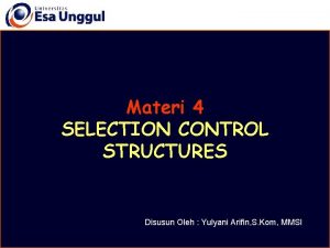 Selection control