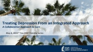 Treating Depression From an Integrated Approach A Collaborative