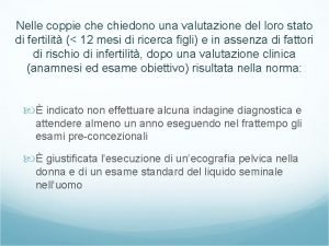 Nelle coppie chiedono una valutazione del loro stato