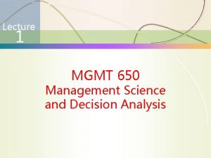 Mgmt 650