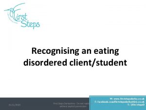 Recognising an eating disordered clientstudent 21112020 W www