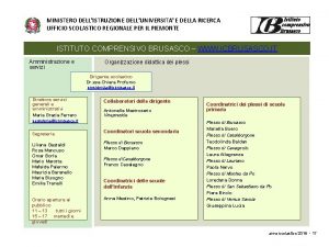 MINISTERO DELLISTRUZIONE DELLUNIVERSITA E DELLA RICERCA UFFICIO SCOLASTICO