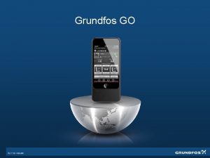 Grundfos mobile interface