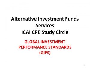 Alternative Investment Funds Services ICAI CPE Study Circle