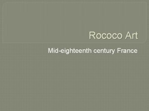 Rococo art