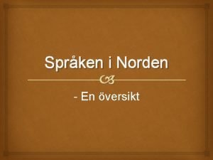 Hur många dialekter finns det i norge
