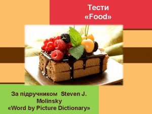 Food picture dictionary