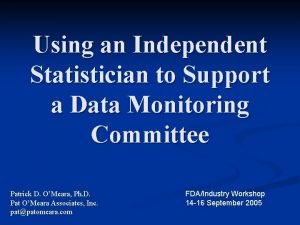 Independent statistician