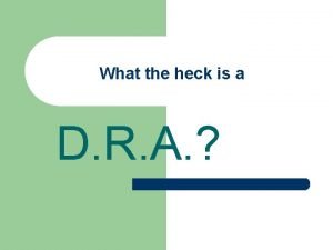 What does dra stand for in reading