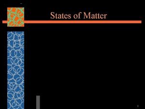 States of Matter 1 States of Matter Most