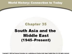 World History Connection to Today Chapter 35 Section