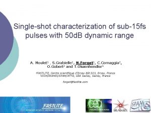 Singleshot characterization of sub15 fs pulses with 50